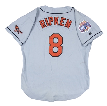 1996 Cal Ripken, Jr. All-Star Game Used & Photo Matched Baltimore Orioles Road Jersey - Photo Matched To 7/8/1996 (Sports Investors Authentication & Ripken LOA)